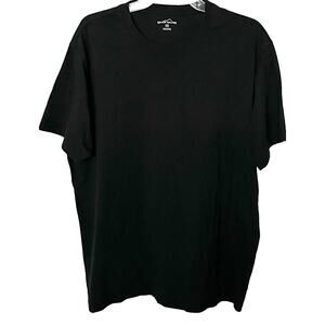 EDDIE BAUER T-SHIRT, MENS, XL, BLACK, CASUAL, SHORT SLEEVE, CREW NECK